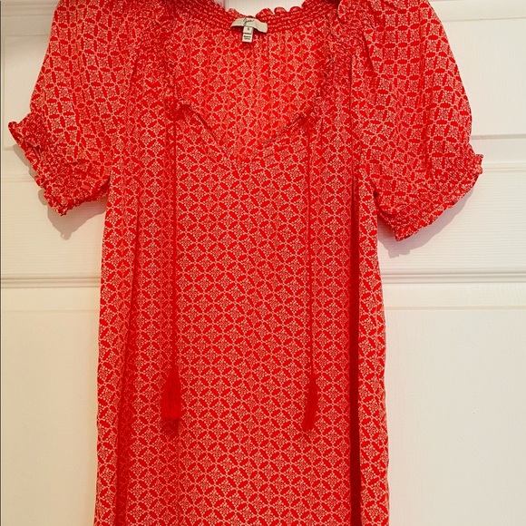 blouse Joie red coral gorgeous Like New - Picture 9 of 9